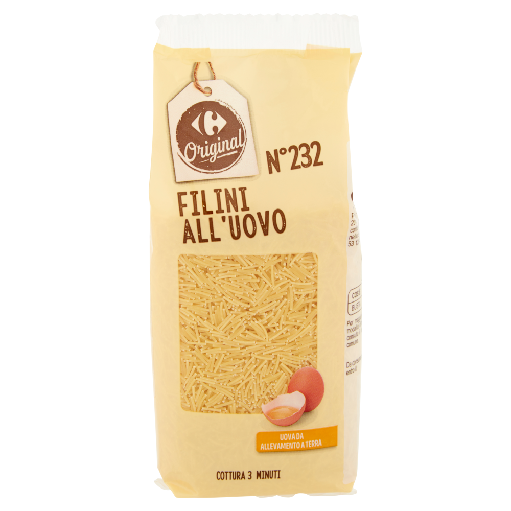 Carrefour Original N°232 Filini all'Uovo 250 g