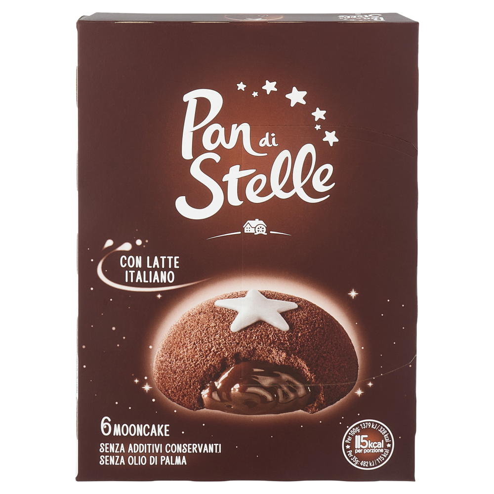 Pan di Stelle Mooncake Tortino al Cioccolato 6 pezzi 210g