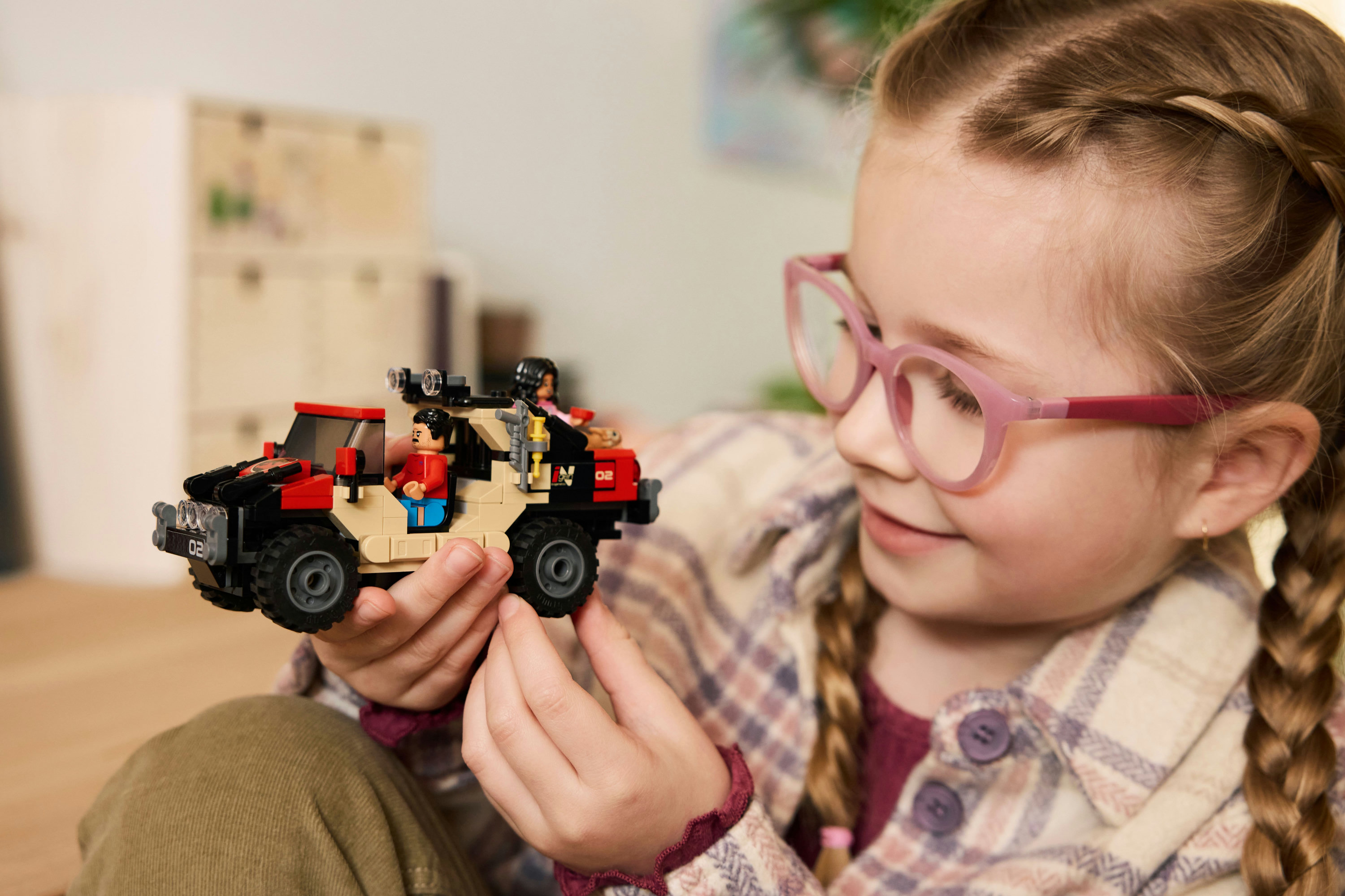 LEGO Jurassic World Fuga dal Raptor sul fuoristrada