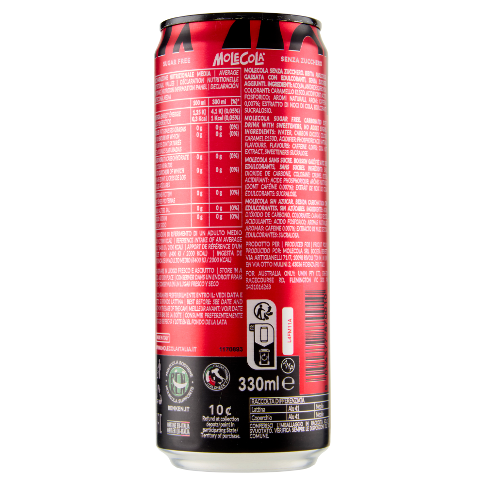 MoleCola Senza Zucchero 330 ml
