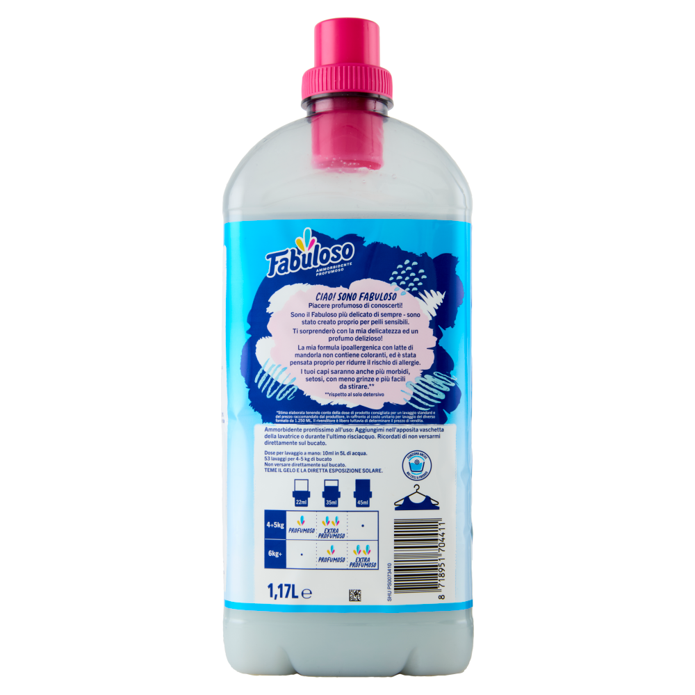Fabuloso ammorbidente concentrato profumato ipoallergenico 1,17L