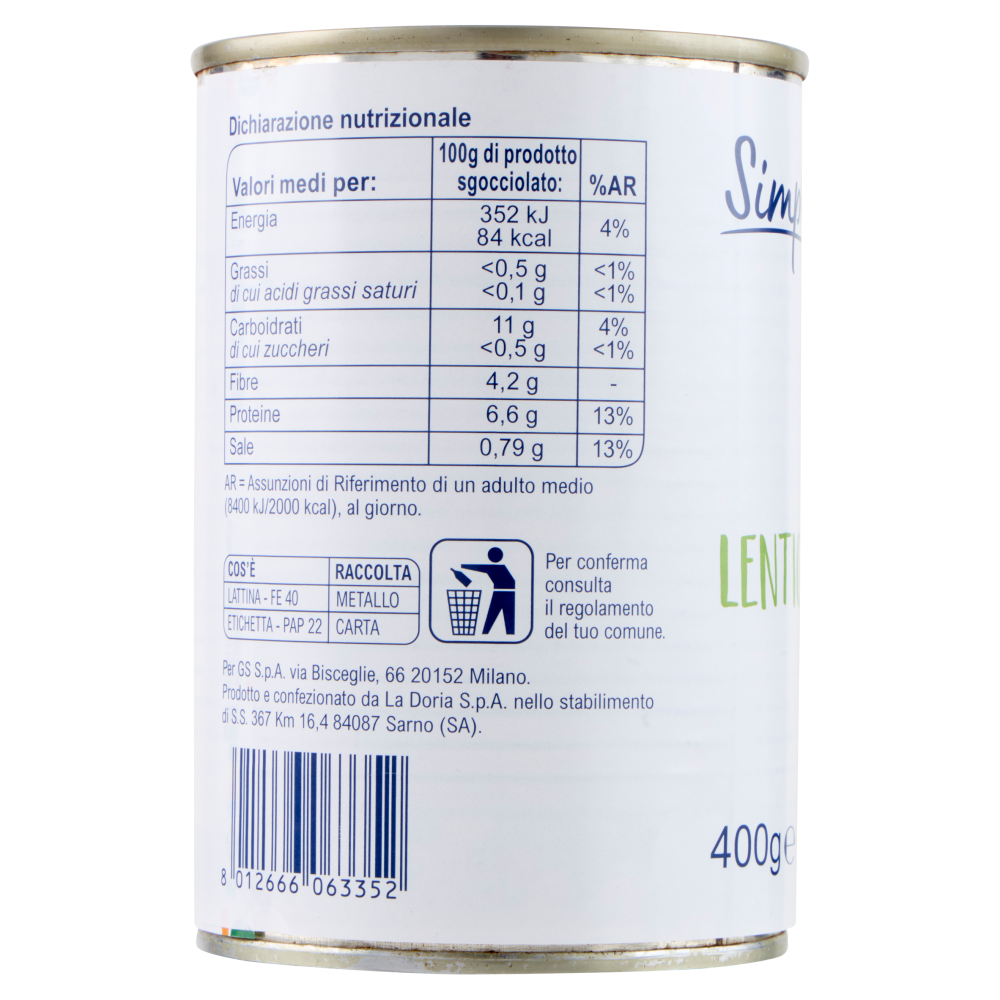 Simpl Lenticchie 400 g