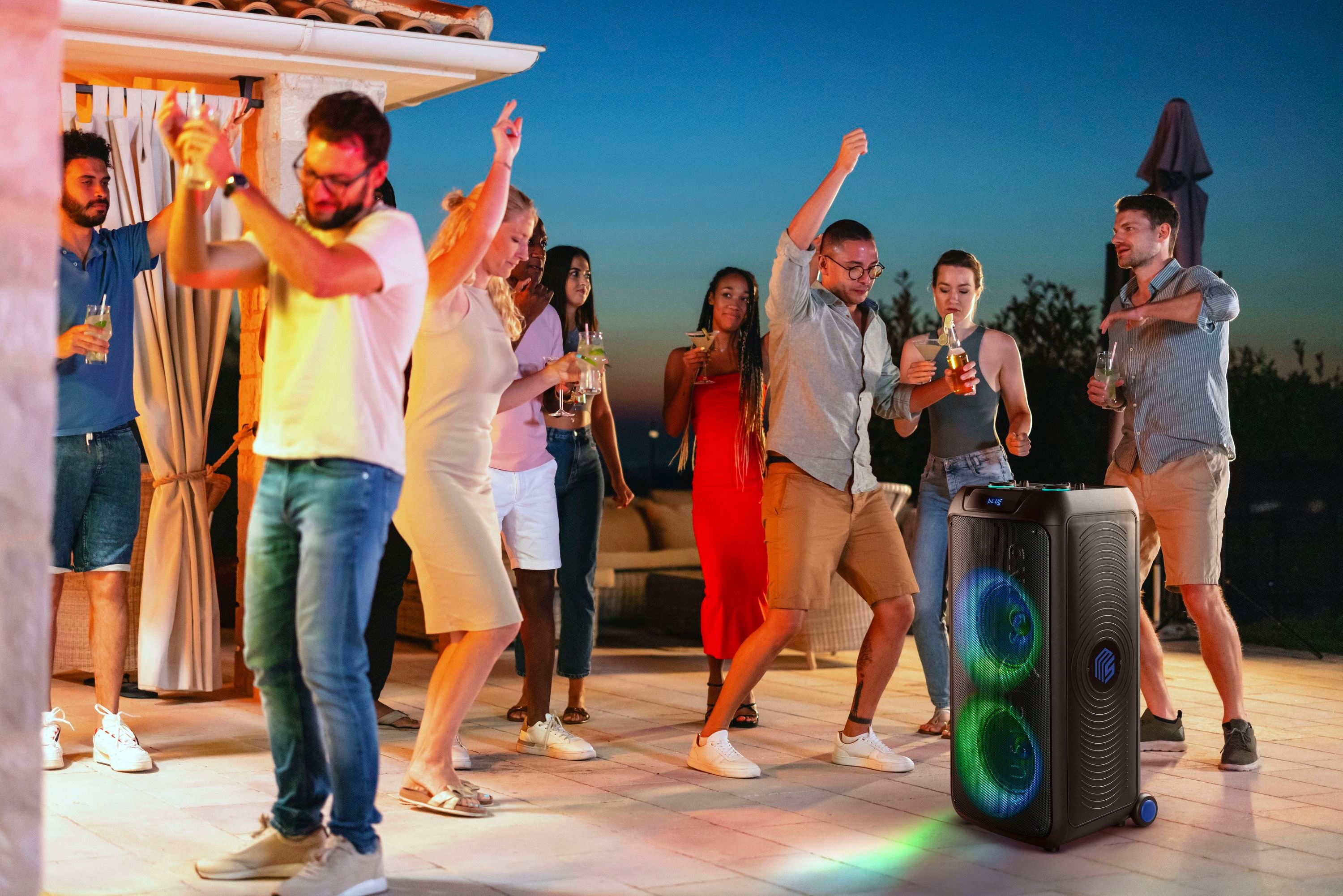 Music Sound Sound Box Cassa speaker con 110W di potenza e luci RGB