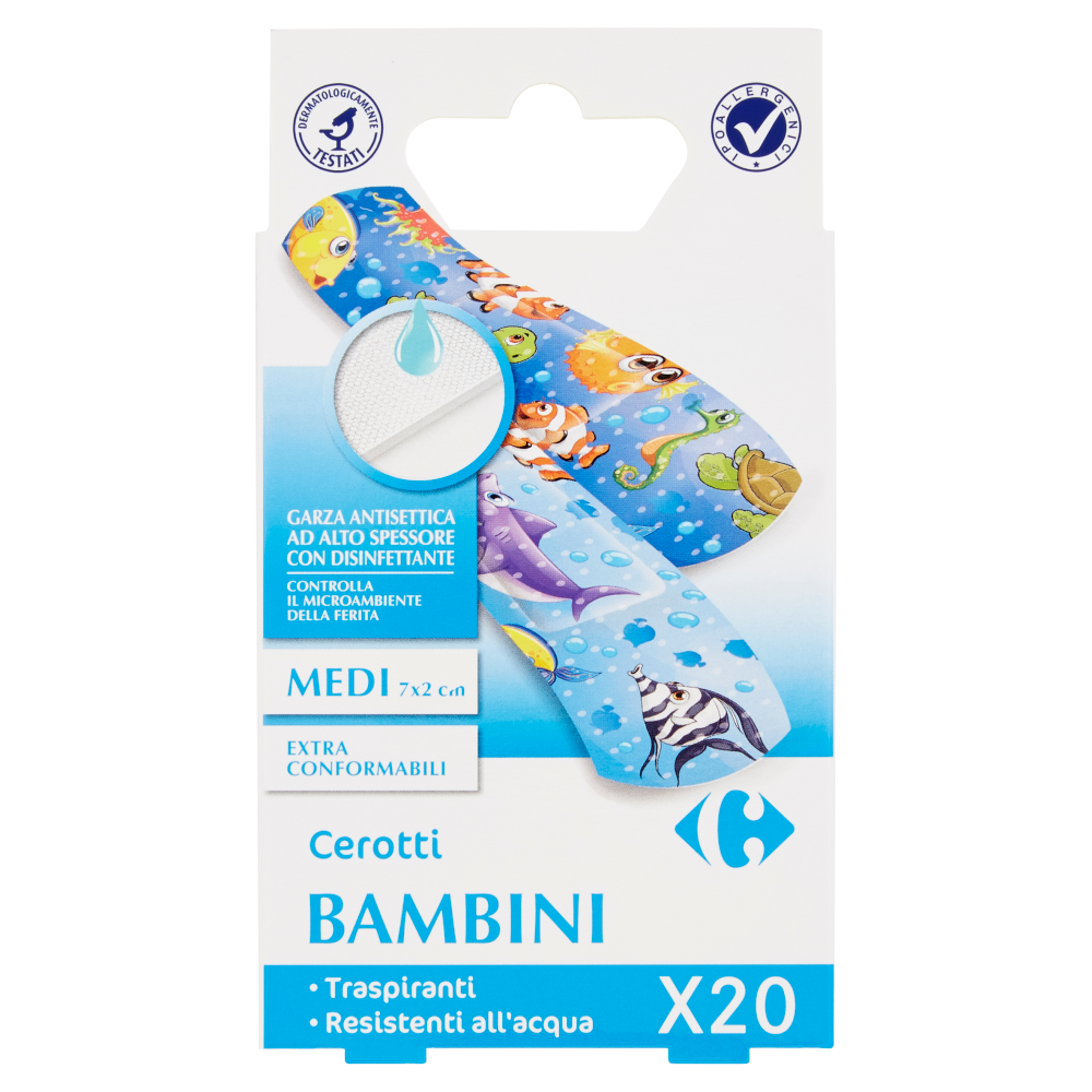 Carrefour Bambini Cerotti Medi 7x2 cm 20 pz