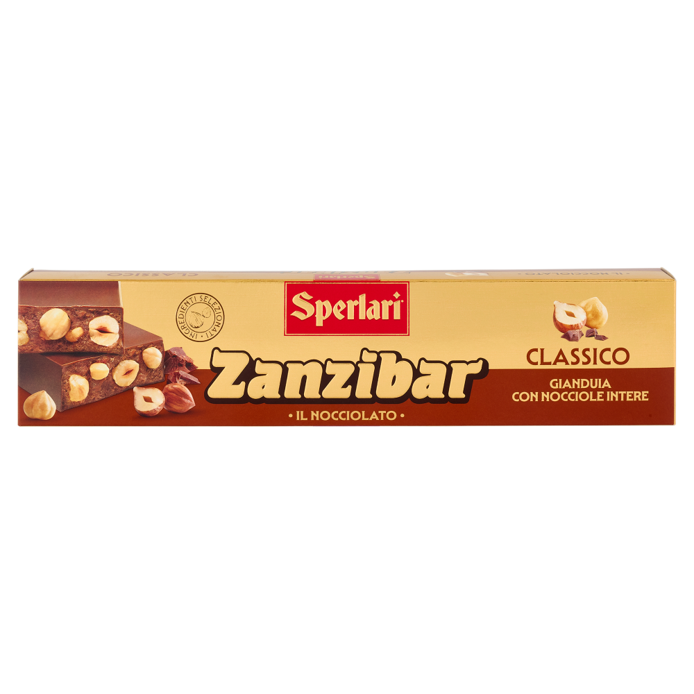 Sperlari Zanzibar il Nocciolato Classico Gianduia con Nocciole Intere 250 g