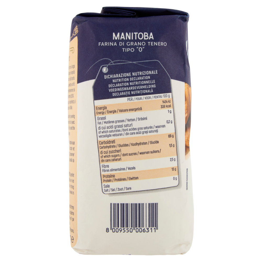 il Molino Chiavazza Manitoba Farina Tipo "0" di Grano Tenero 1 kg