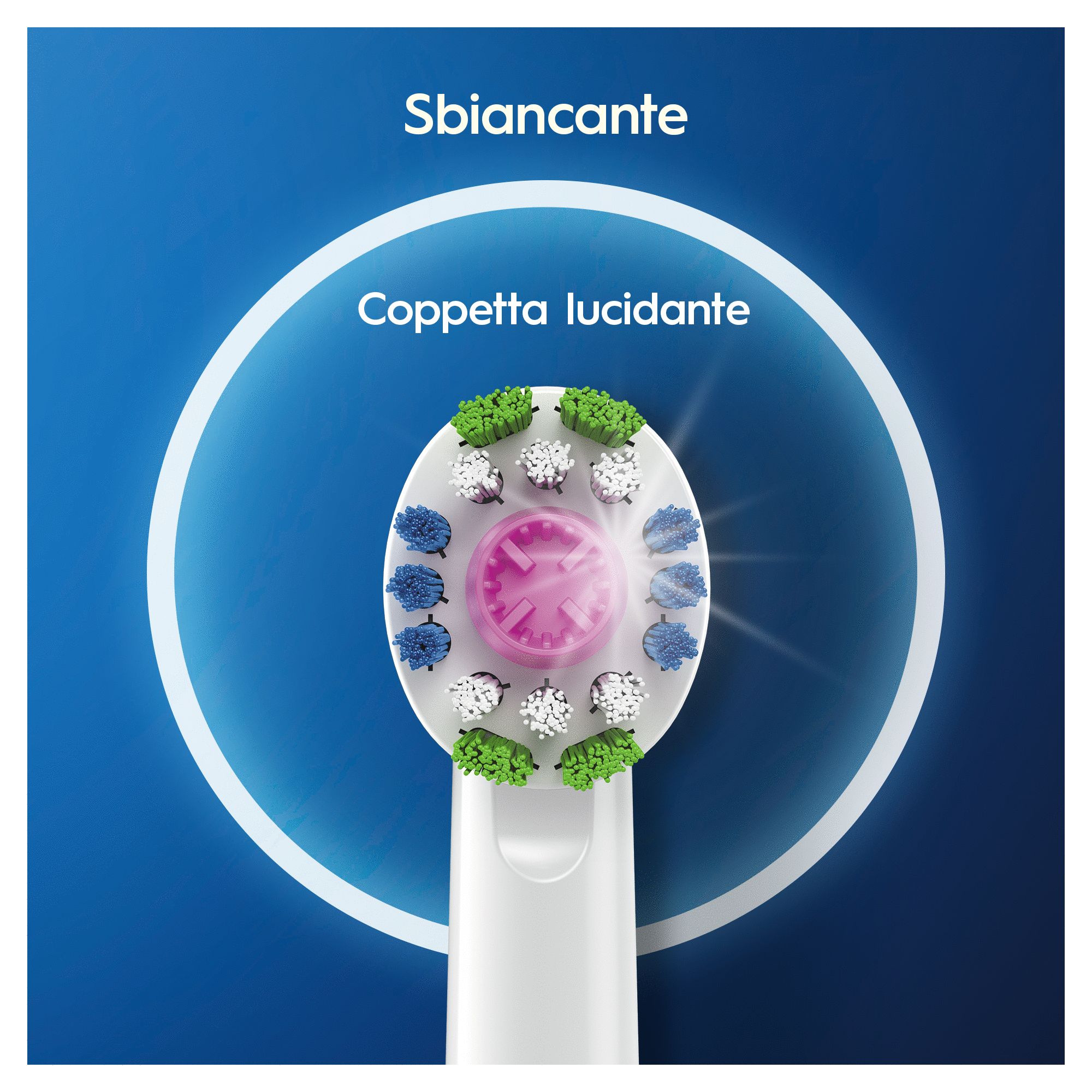 Oral-B 3D White Testine Di Ricambio Con Tecnologia CleanMaximiser, Confezione Da 3 Pezzi