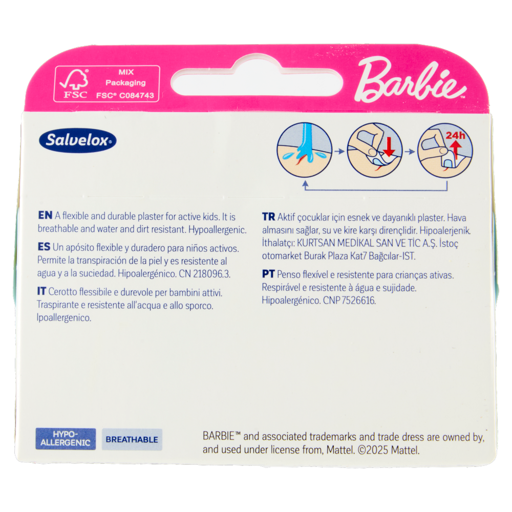 Salvelox Barbie 14 pz