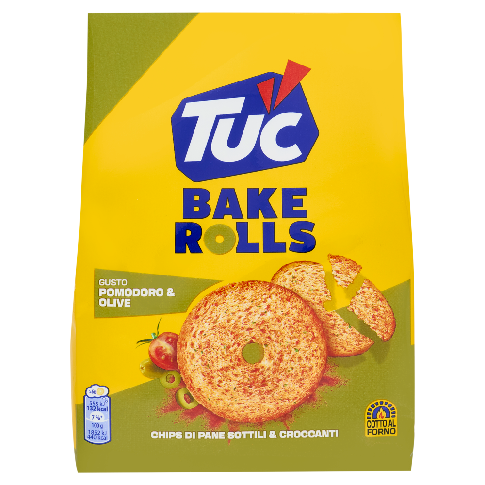 Tuc Bake Rolls Gusto Pomodoro & Olive cotto al forno - 150 g