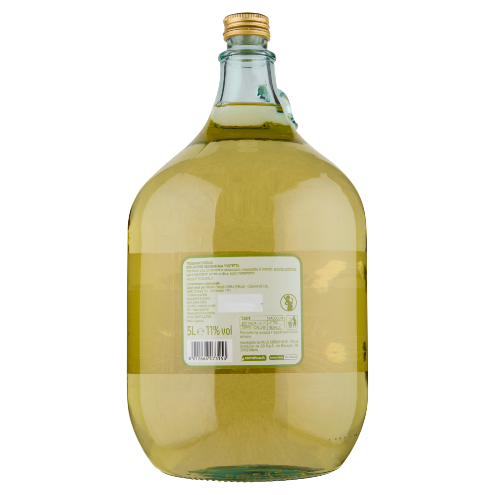 Carrefour Classic Trebbiano Puglia IGP 5 L