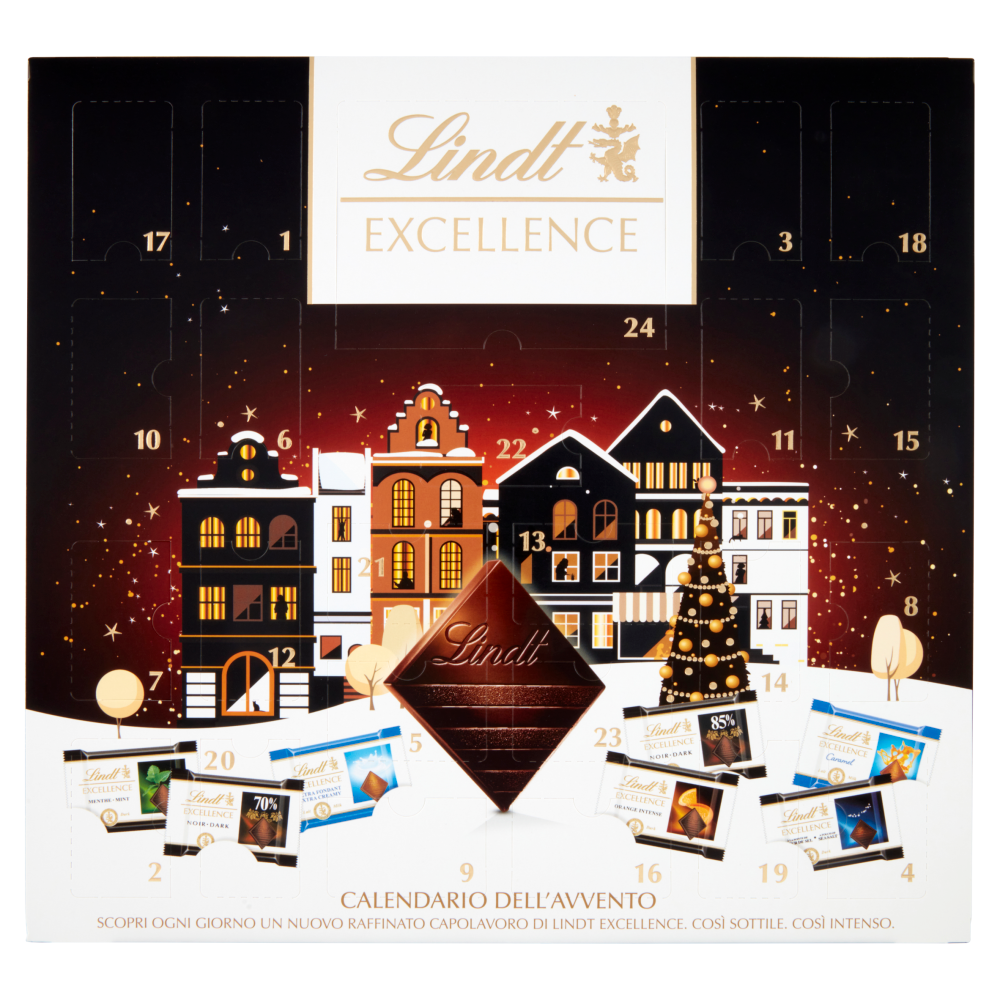 Lindt Calendario avvento Excellence Cioccolato fondente 148 g