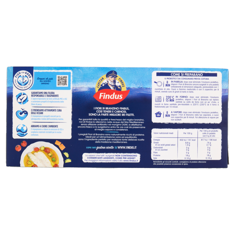 Capitan Findus 2 Fiori di Branzino 200 g