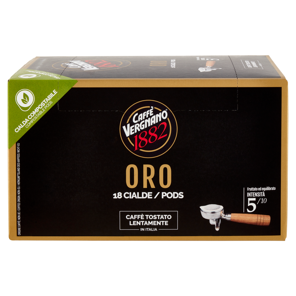 Caff&egrave; Vergnano 1882 Oro Cialda Compostabile 18 x 6,94 g