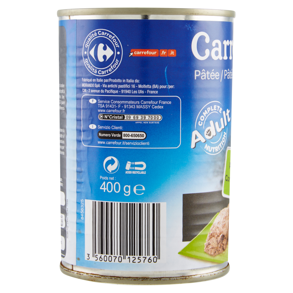 Carrefour Pat&egrave; con coniglio 400 g