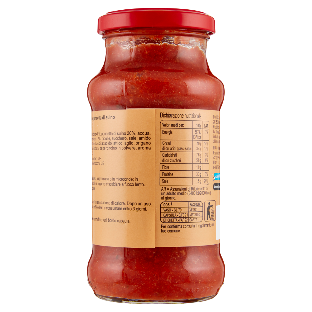 Carrefour Classic Sugo alla Amatriciana 350 g