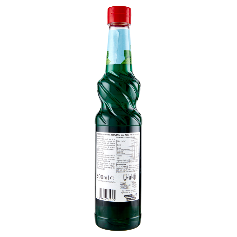 Carrefour Classic Menta Senza Zuccheri con Edulcoranti 500 ml