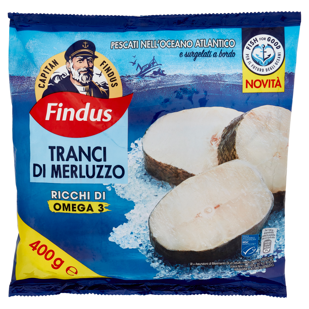 Capitan Findus Tranci di Merluzzo 400 g