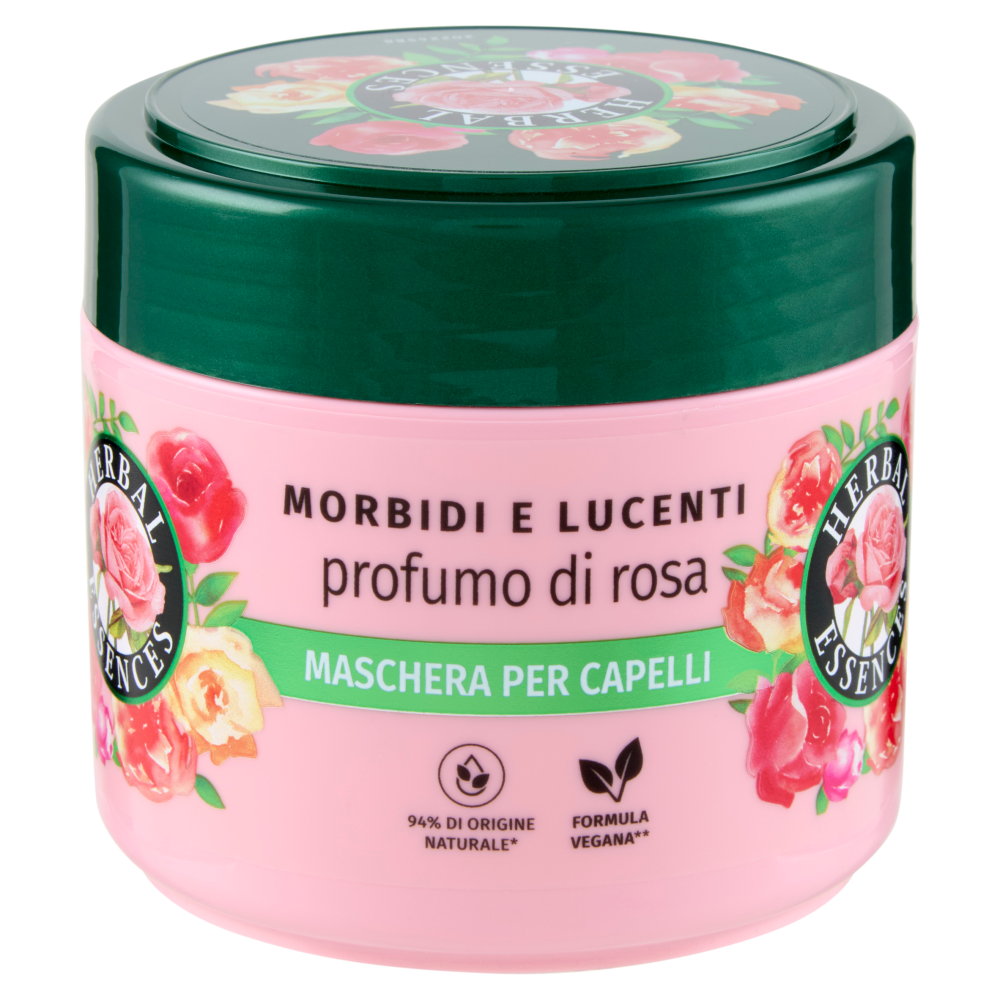 Herbal Essences Morbidi e Lucenti profumo di rosa Maschera per Capelli 300 ml
