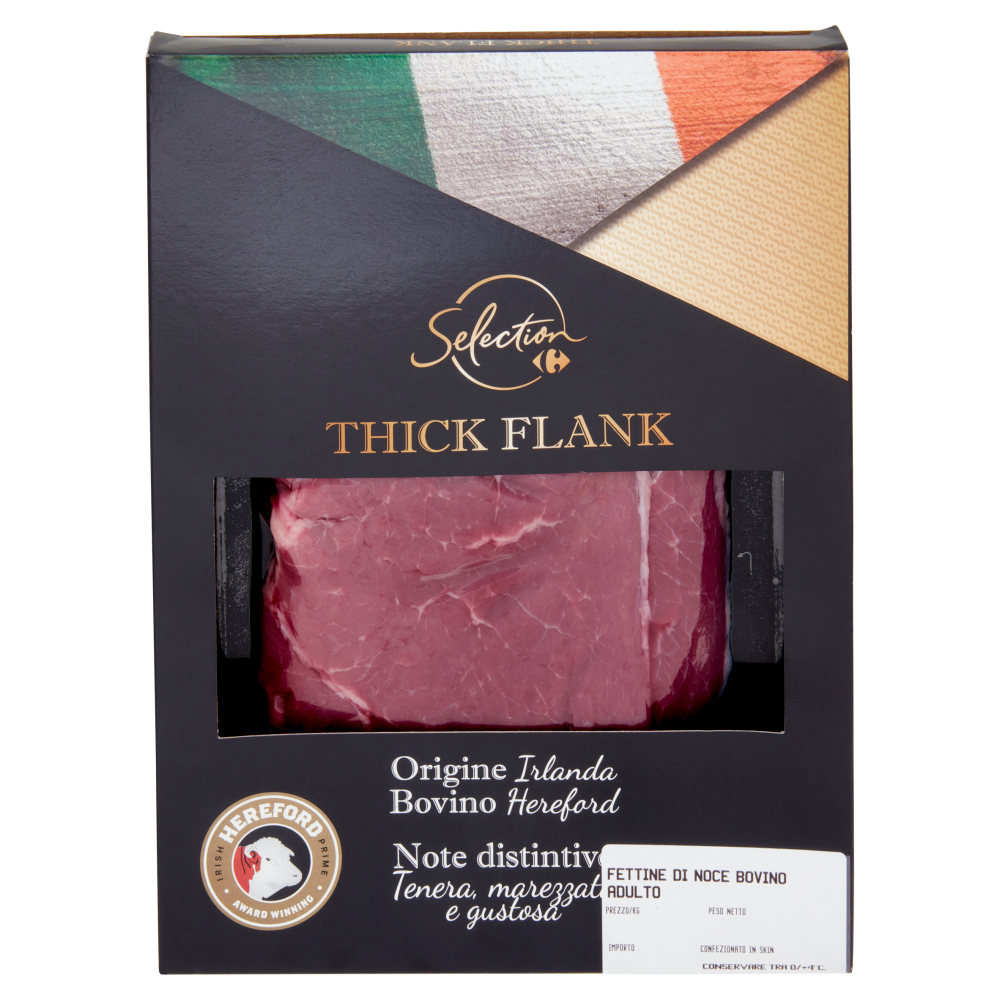 Carrefour Selection Thick Flank Fettine di Noce Bovino Adulto
