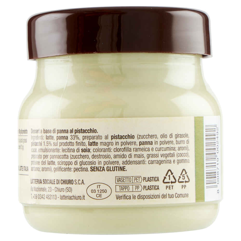 Latteria Sociale Cooperativa Chiuro Panna Ghiotta Pistacchio 120 g