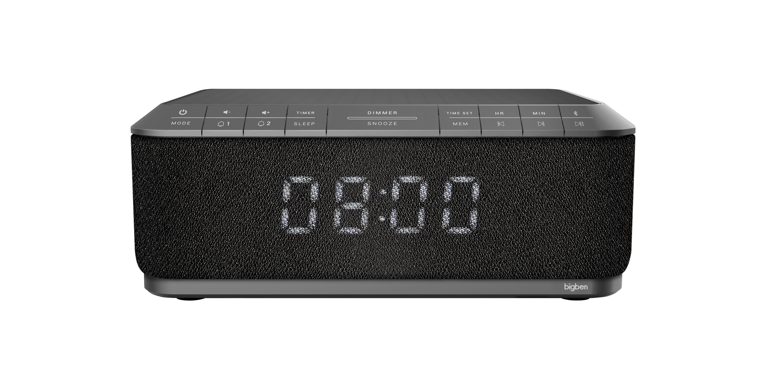 Bigben Interactive RR140IG radio Orologio Digitale Nero, Grigio