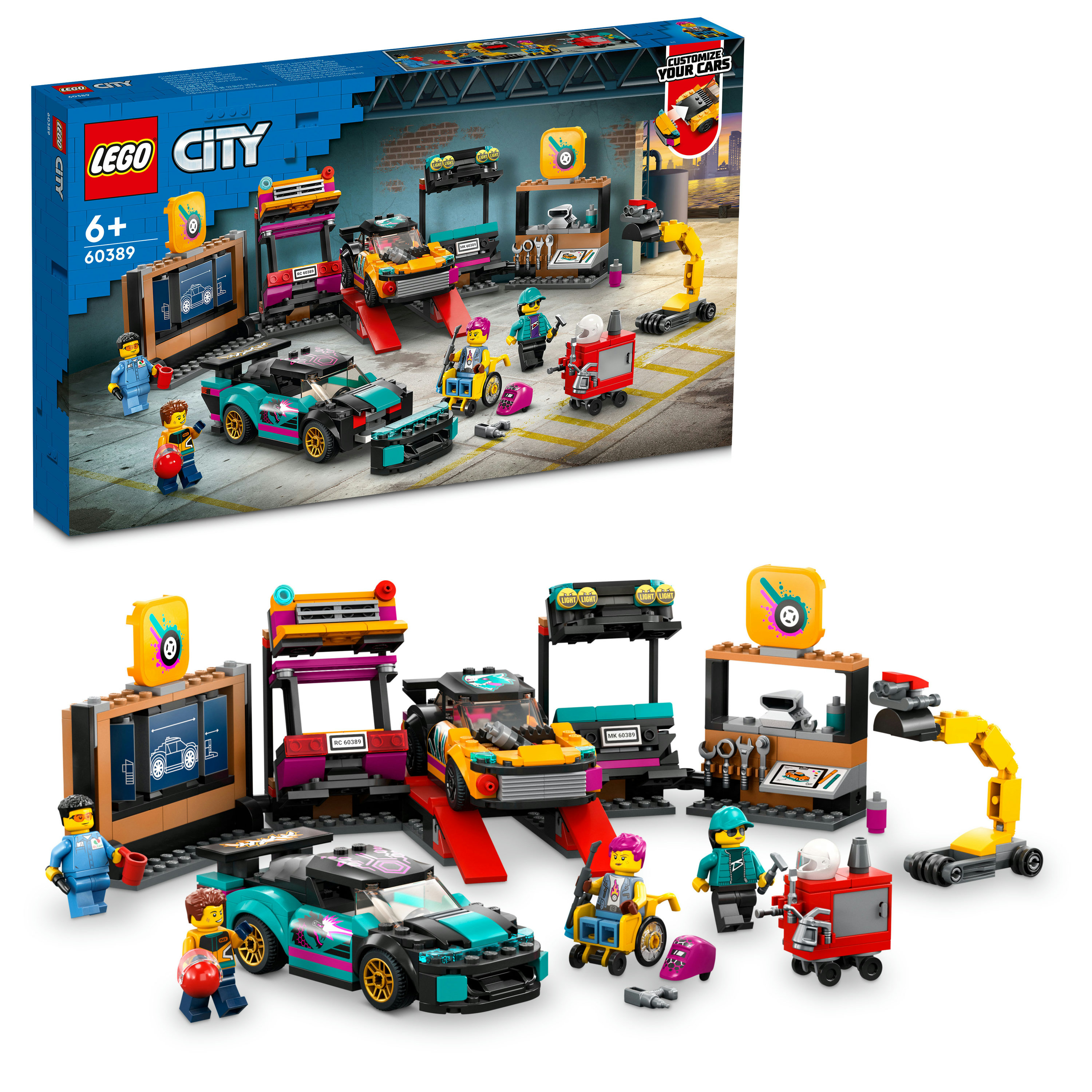 LEGO City Garage auto personalizzato