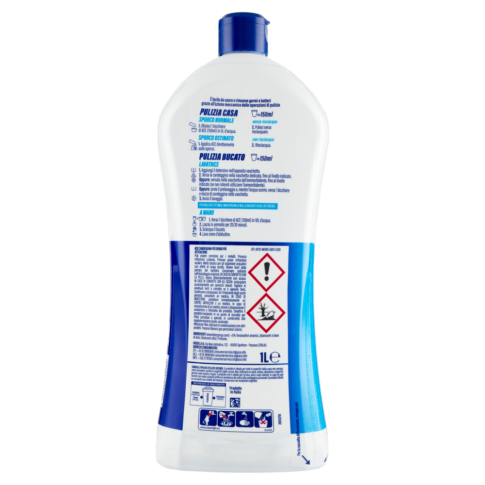 Ace Candeggina Più +Densa Fresco profumo 1 L