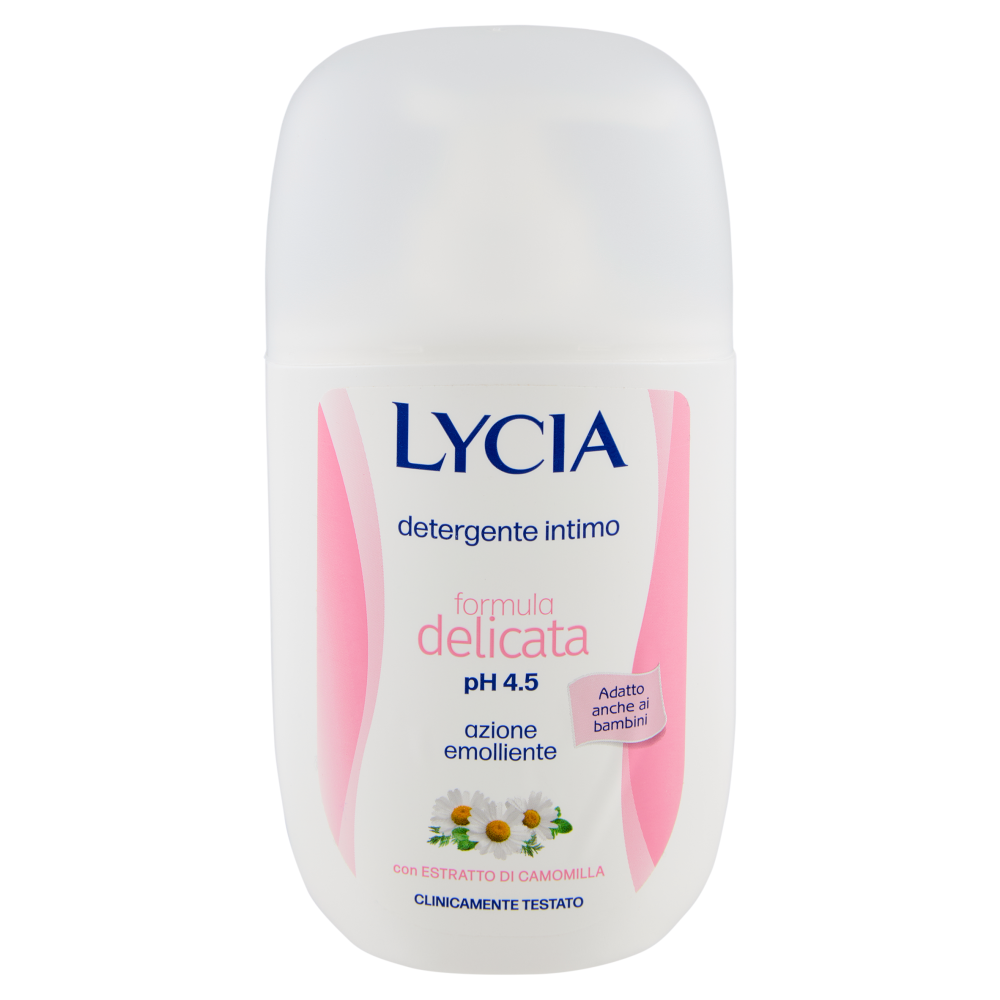 Lycia detergente intimo formula delicata pH 4.5 con Estratto di Camomilla 200 ml