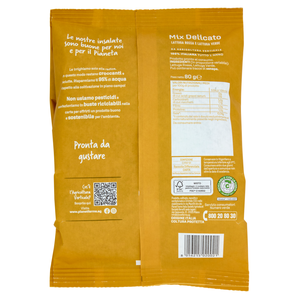 Planet Farms Frescaah Mix Delicato 80 g