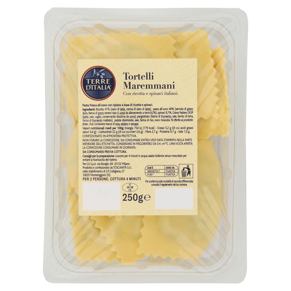 Terre d'Italia Tortelli Maremmani 250 g