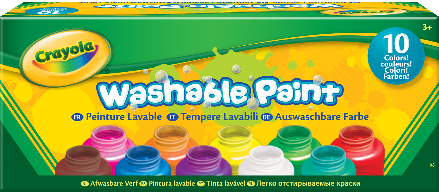 Crayola 54-1207G pittura ad acqua Multi 60 ml Vasetto 10 pz