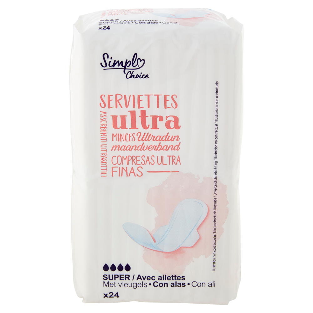 Simpl Choice Assorbenti Ultrasottili Super con ali 24 pz