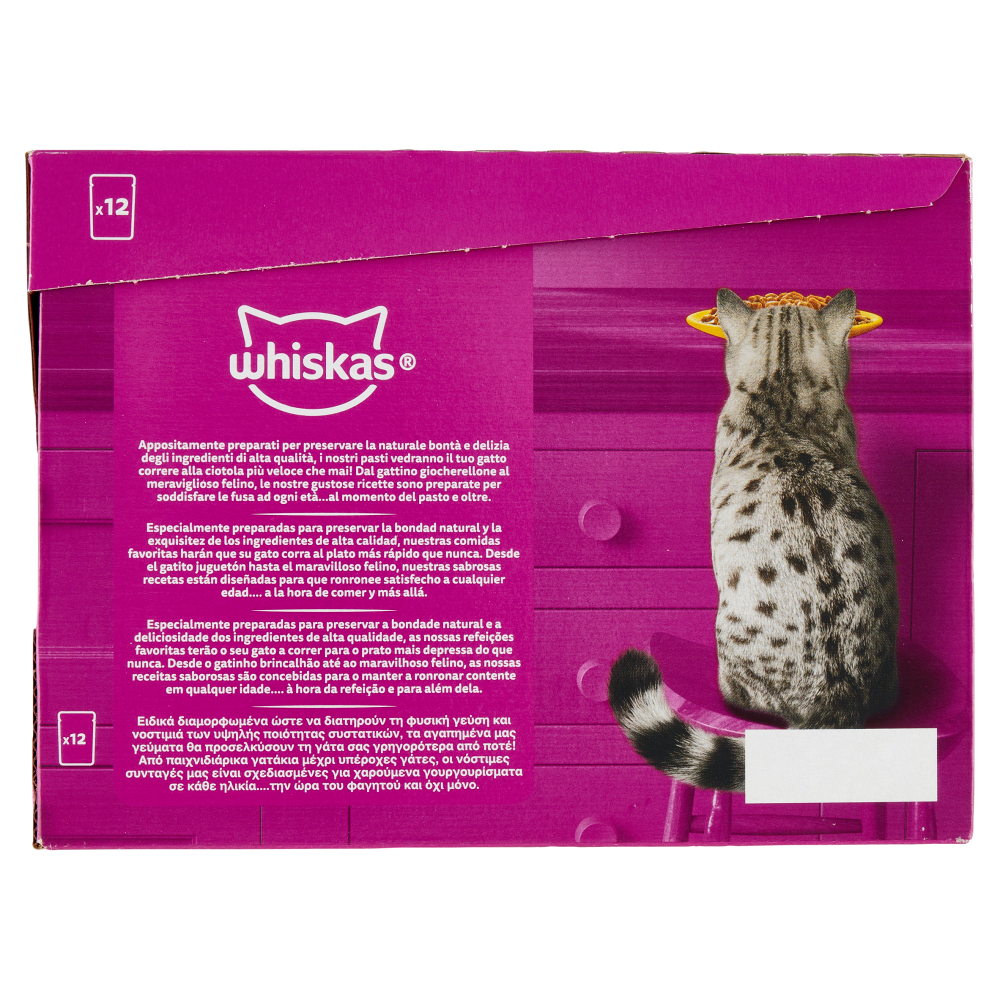 Whiskas Selezione Delicata in salsa con pollo, con pollame, con anatra, con tacchino 12 x 85 g