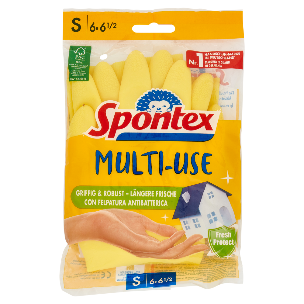 Spontex Grip Extreme Guanti Da Lavoro Taglia M – Antiscivolo, Certificati EN 388, Ideali Per Il Fai Da Te