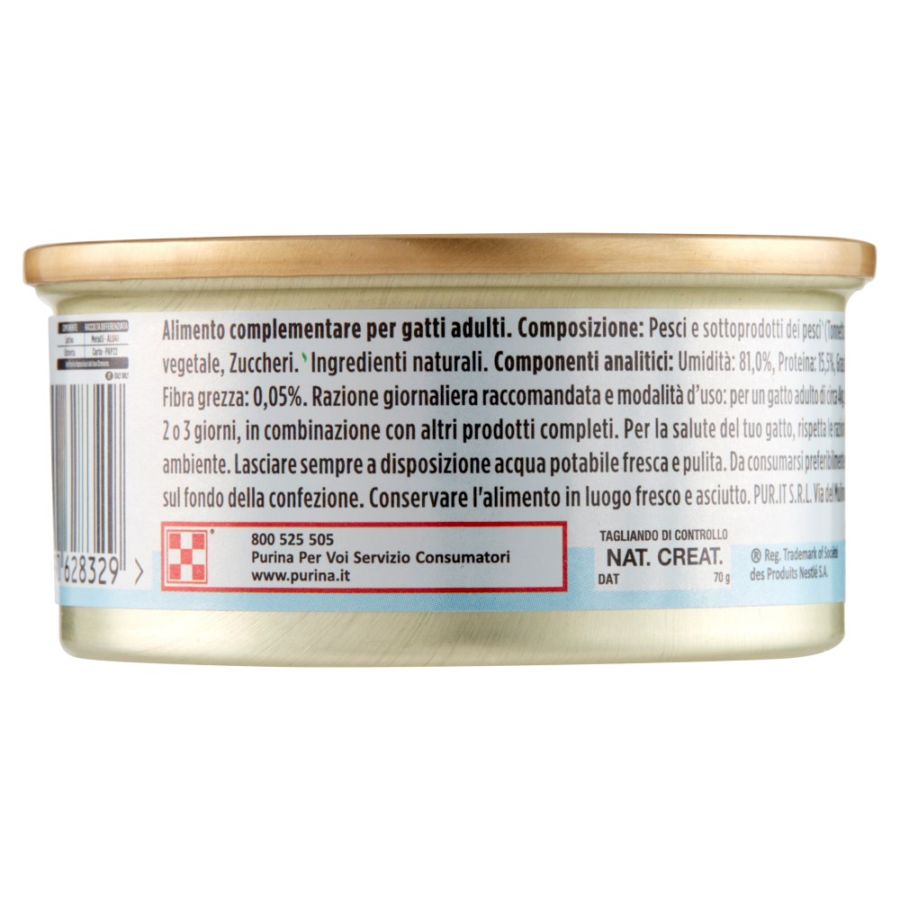 PURINA GOURMET Nature's Creations Ricco in Trancetti di Tonnetto Naturale in Salsa 70 g
