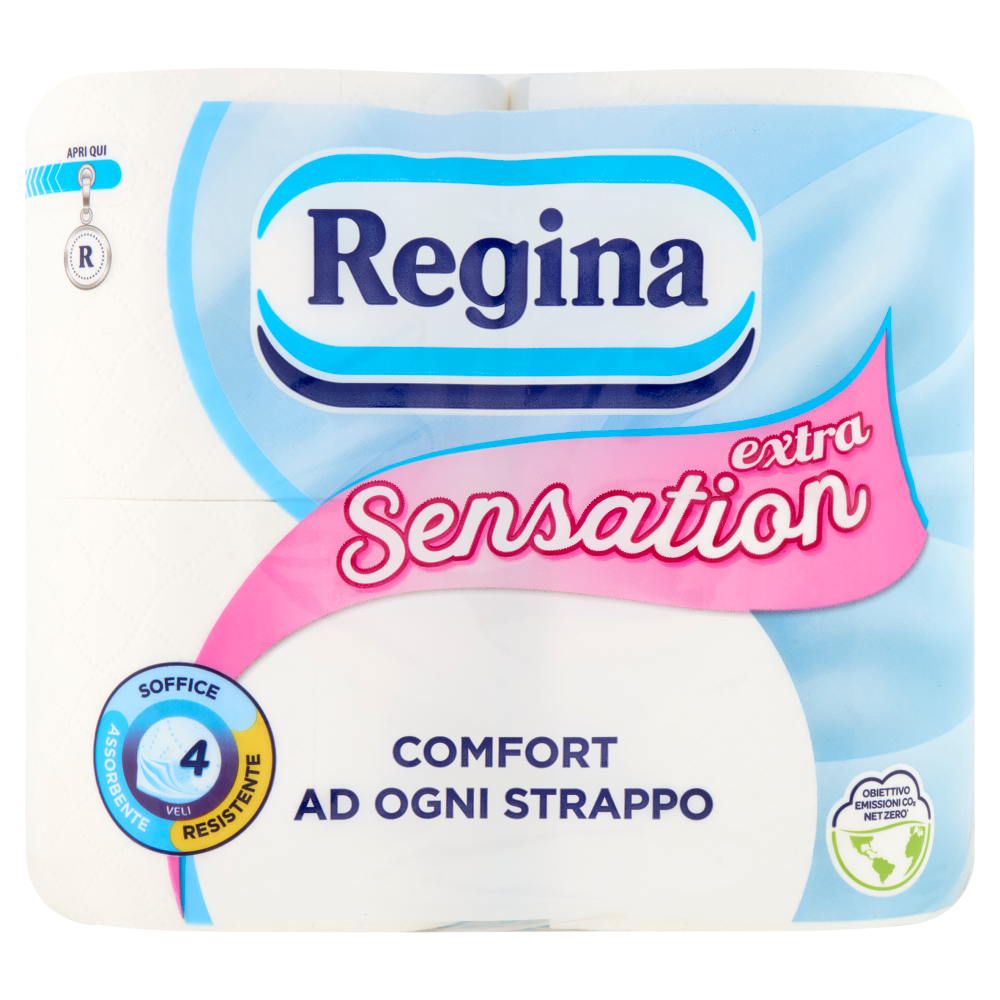 Regina Sensation extra carta igienica 4 rotoli