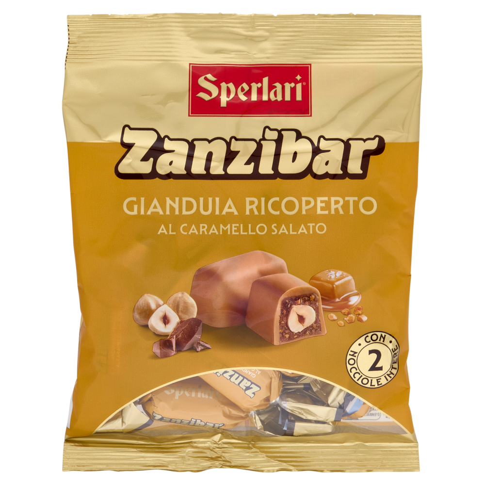 Sperlari Zanzibar Gianduia Ricoperto al Caramello Salato 117 g