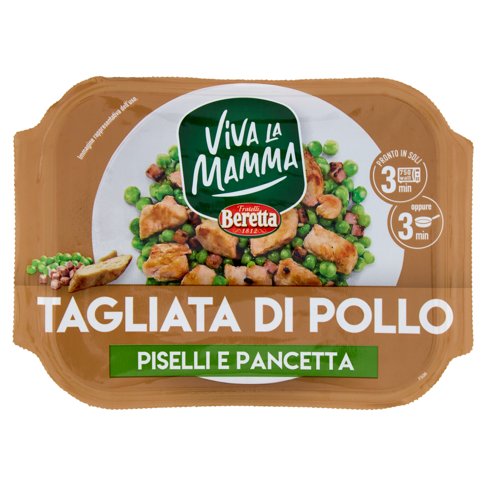 Viva la Mamma Tagliata di Pollo Piselli e Pancetta 250 g