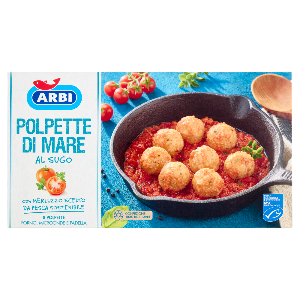 Arbi Polpette di Mare al Sugo 8 Polpette 400 g