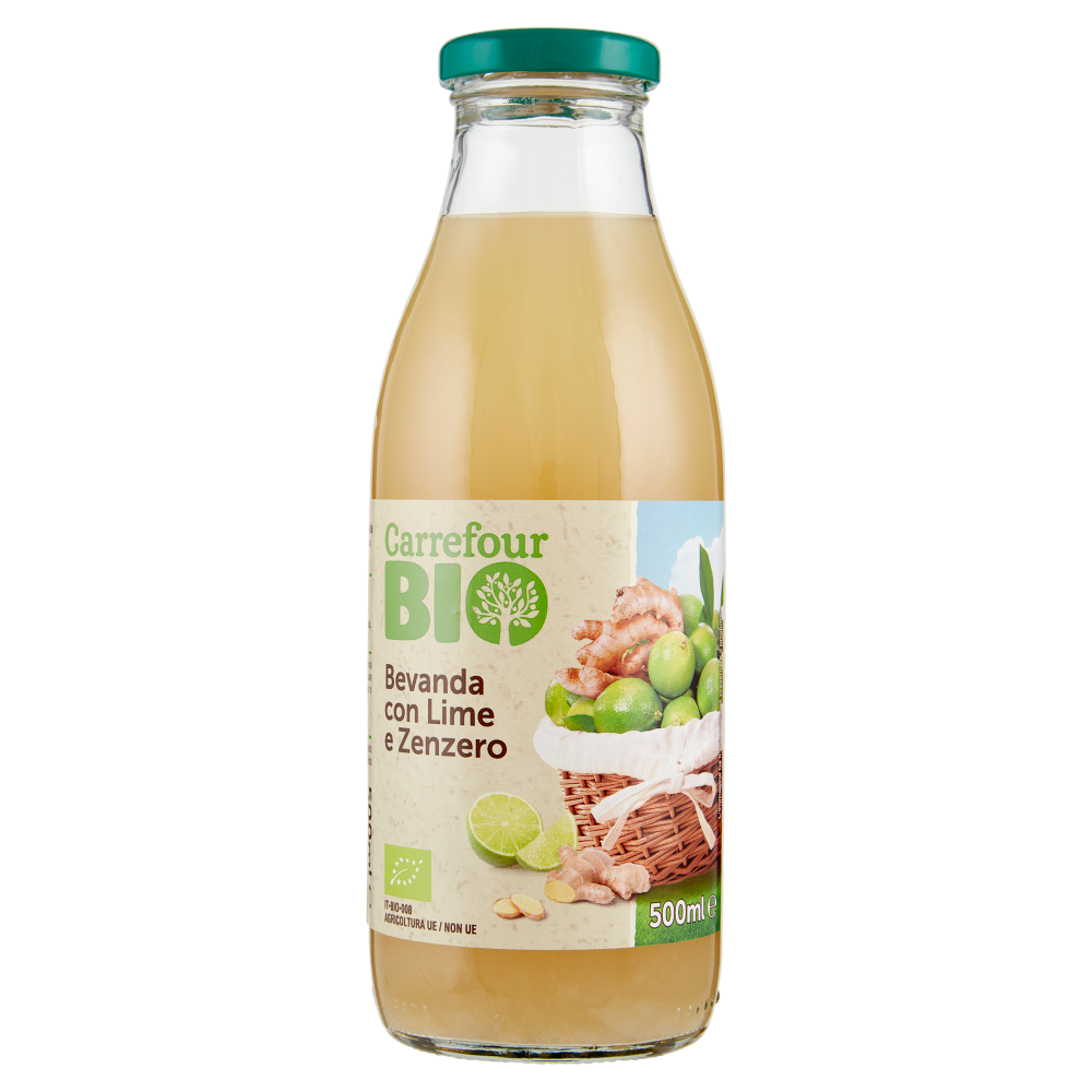 Carrefour Bio Bevanda con Lime e Zenzero 500 ml
