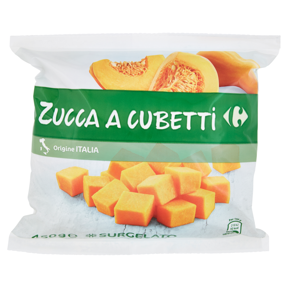 Carrefour Zucca a Cubetti Surgelato 450 g