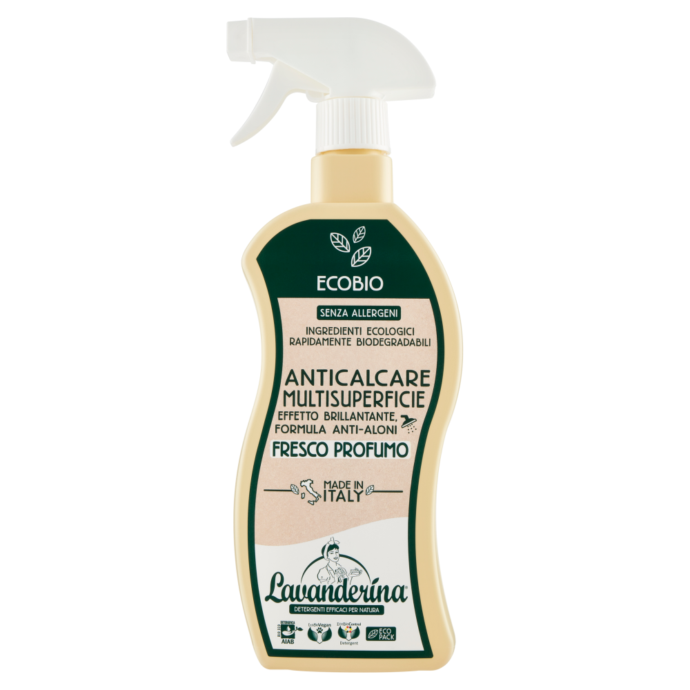 Lavanderina Anticalcare Multisuperficie Fresco Profumo Ecobio 650 mL |  Carrefour