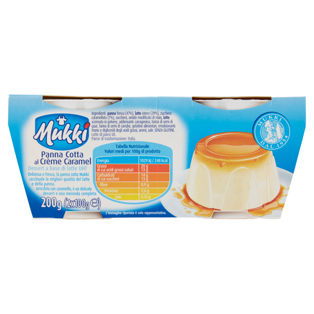Mukki Panna Cotta al Cr&egrave;me Caramel 2 x 100 g