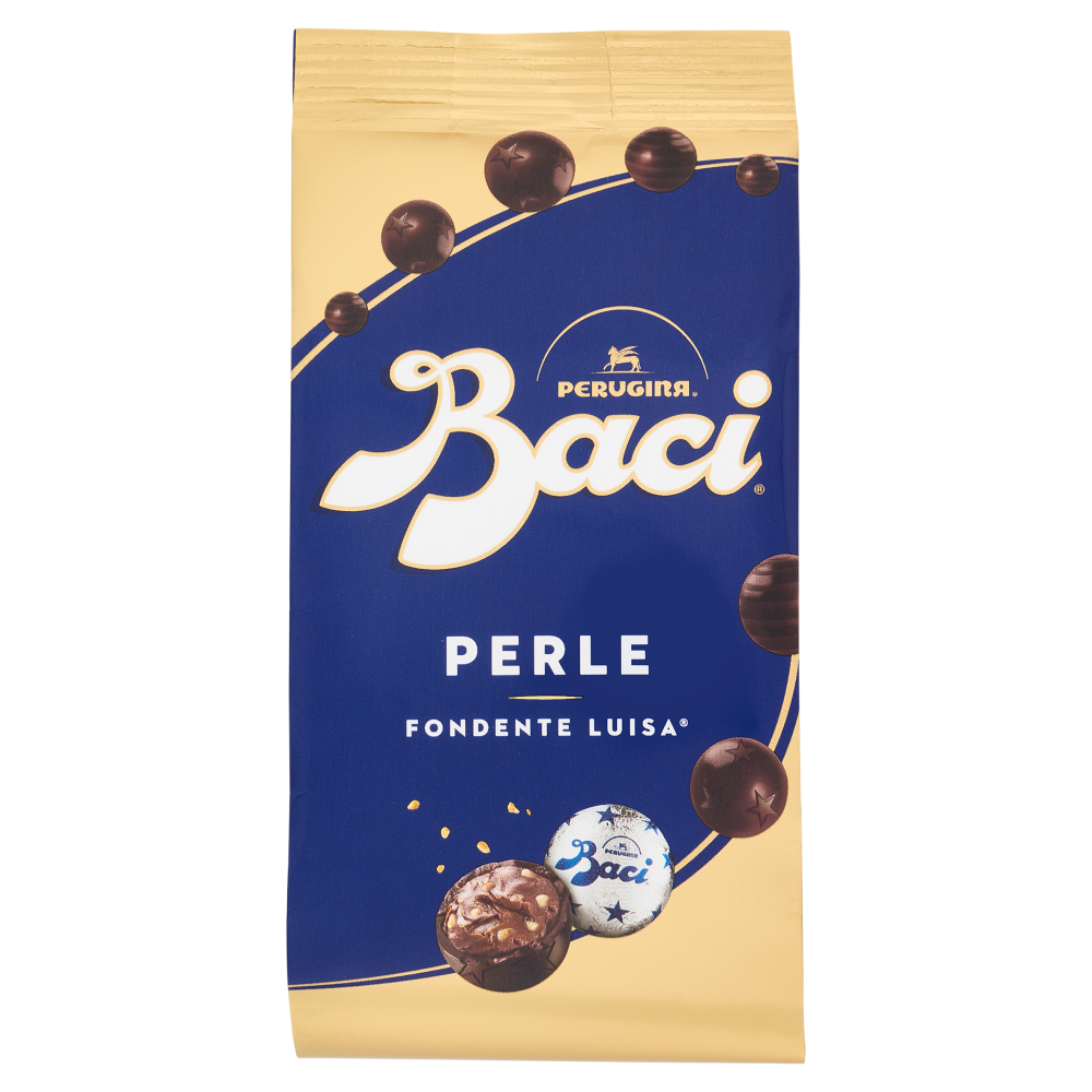 BACI PERUGINA Perle Cioccolatini Fondenti ripieni alle Nocciole Sacchetto 154g