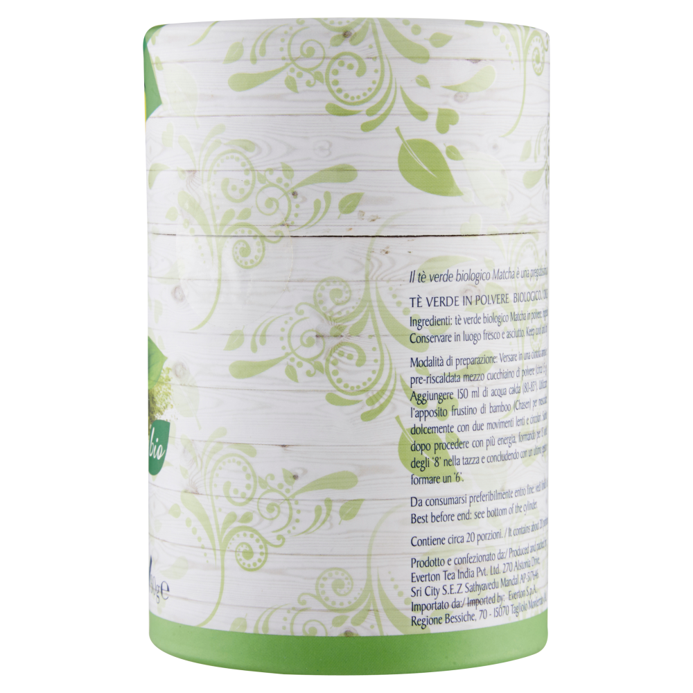 Everton Taste of Nature Matcha bio Tè Verde in Polvere 30 g