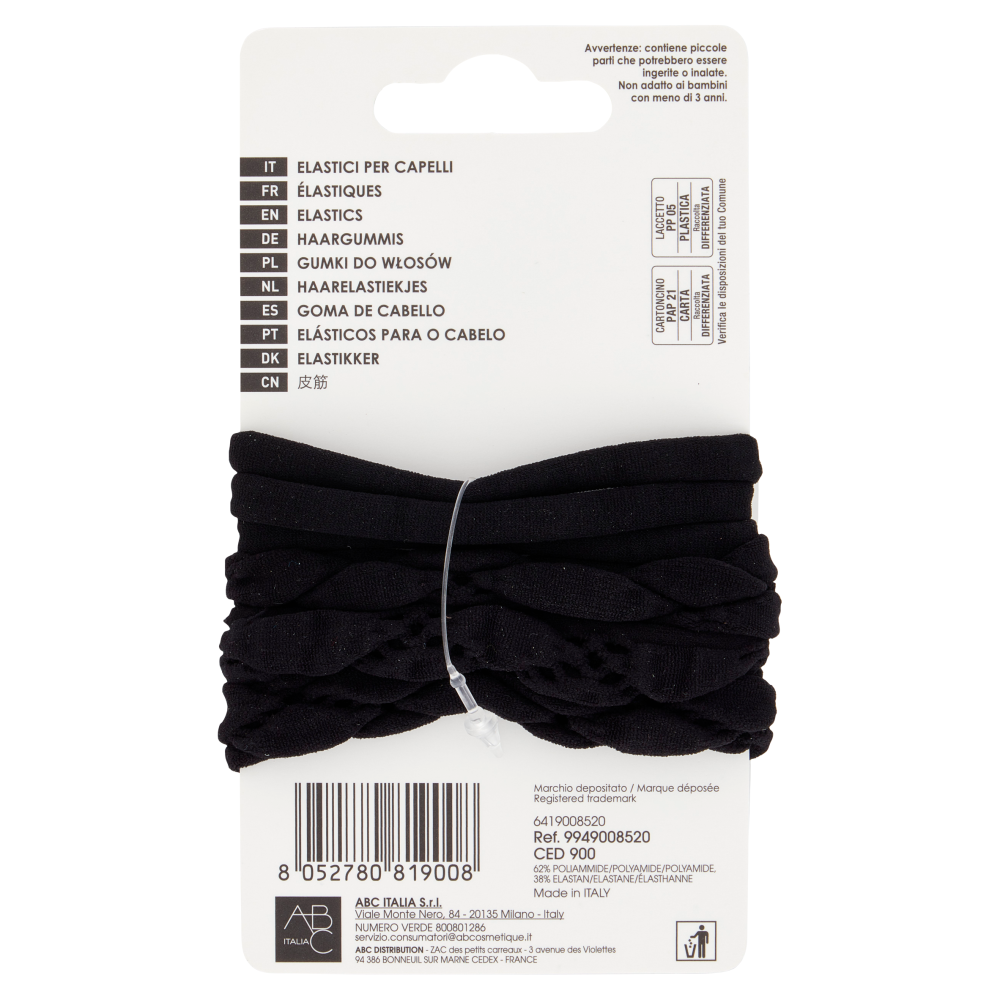 Franck Provost Elastici per Capelli 6 pz