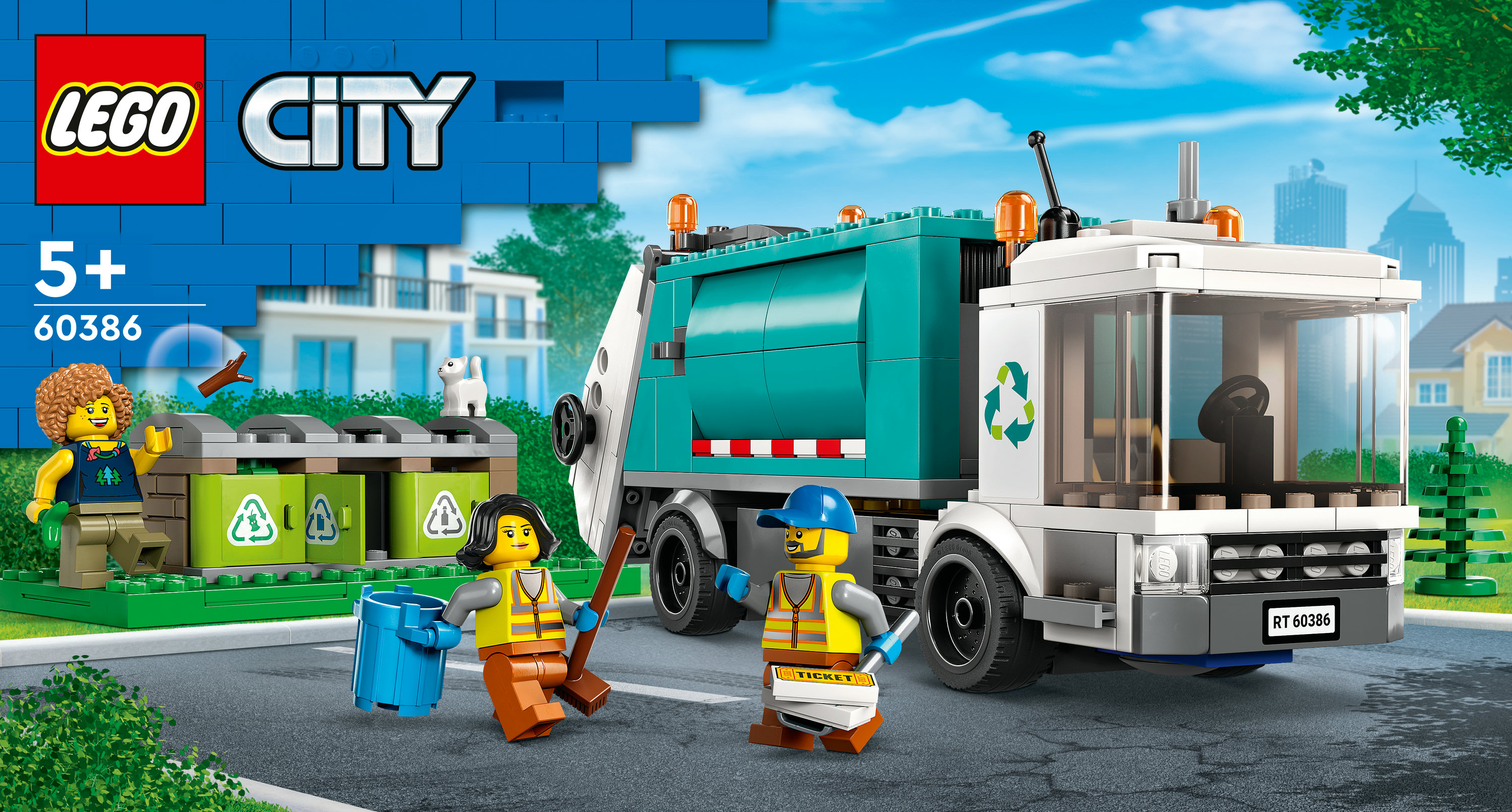LEGO City Camion per il riciclaggio dei rifiuti