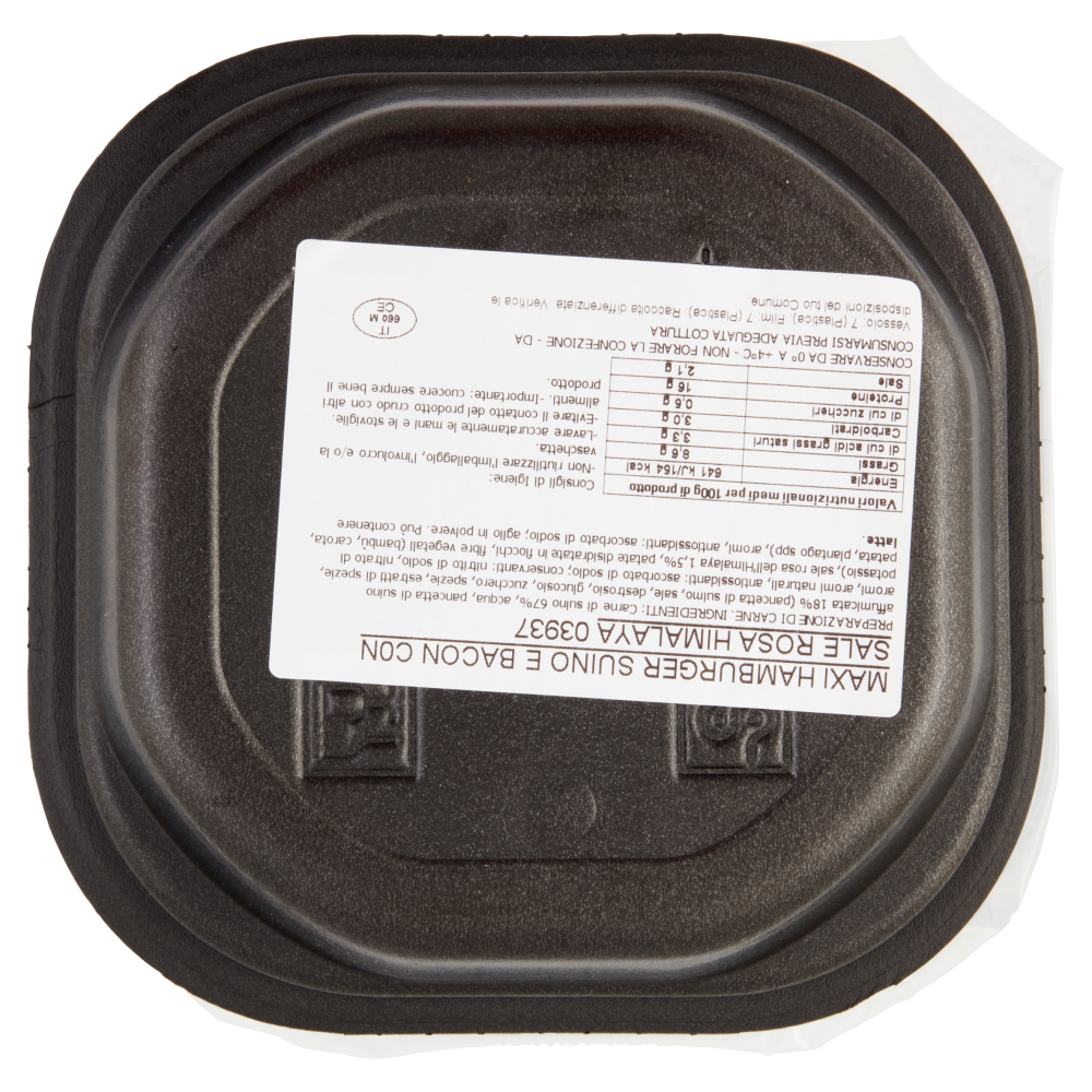 Martini Summer on Fire Maxi Hamburger di Suino e Bacon con Sale Rosa dell'Himalaya 0,180 kg