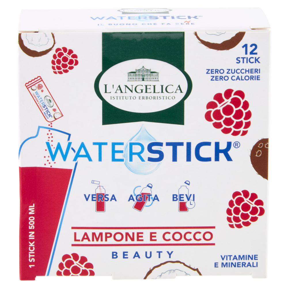 L'Angelica Waterstick Lampone e Cocco Beauty 12 x 2 g