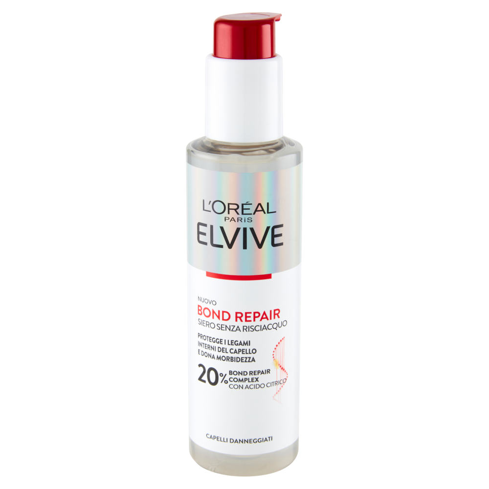 L'Oréal Paris Elvive Bond Repair Siero Senza Risciacquo Per Capelli Danneggiati, 150 ml